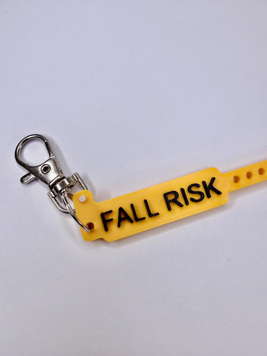 Fall Risk Clip | Nurse Chaos Badge Buddy | Funny Healthcare Accessory