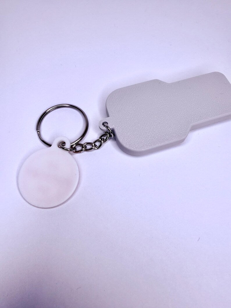 Nurse Call Button Keychain Charm | RN Badge Reel Accessory, Healthcare Humor