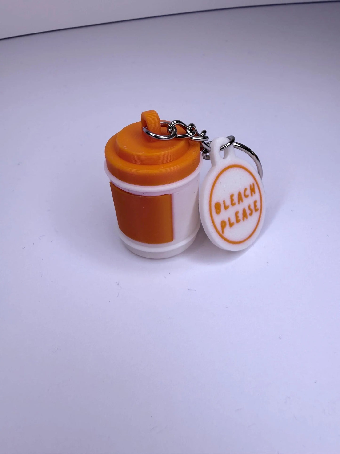Bleach Please Badge Reel with Orange Wipes Charm | Funny Nurse ID Clip