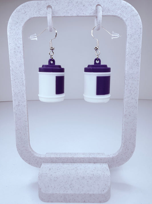 Purple Wipes - Earrings