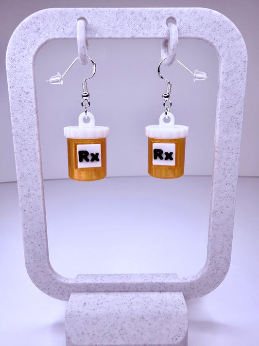 RX Medicine Bottle - Earrings