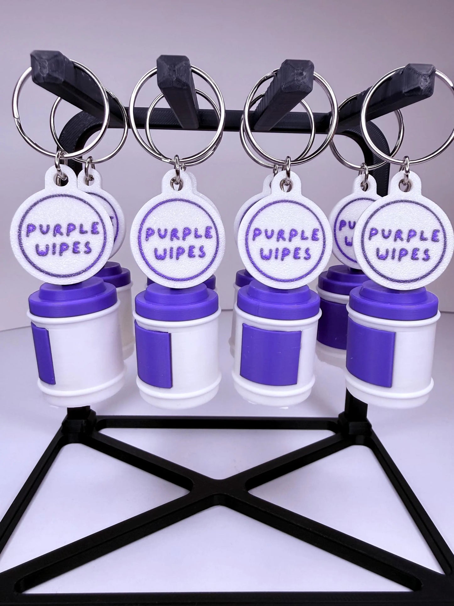 Purple Wipes Badge Reel | Funny Nurse ID Clip, Medical Humor Accessory