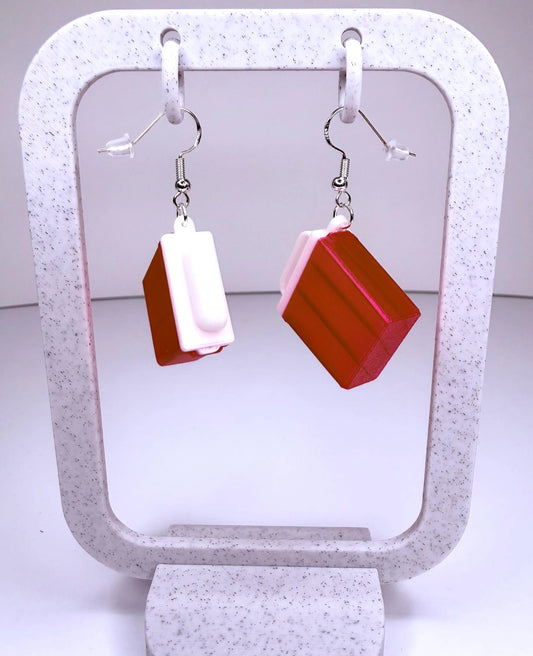 Sharps Container Earrings | Funny Nurse, Phlebotomist Medical Humor Jewelry