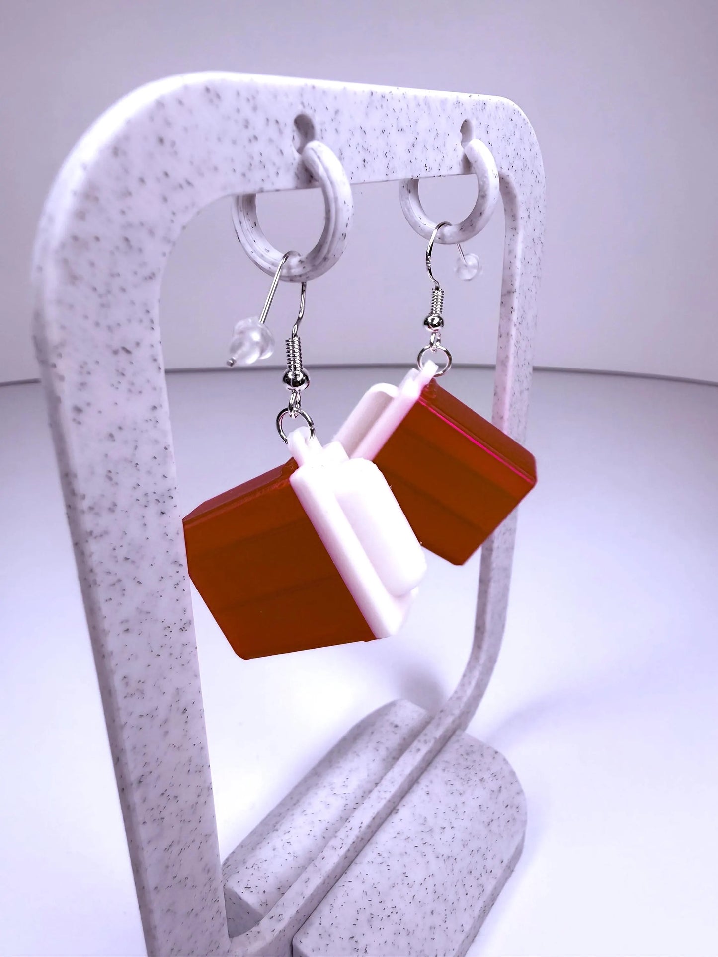 Sharps Container Earrings | Funny Nurse, Phlebotomist Medical Humor Jewelry