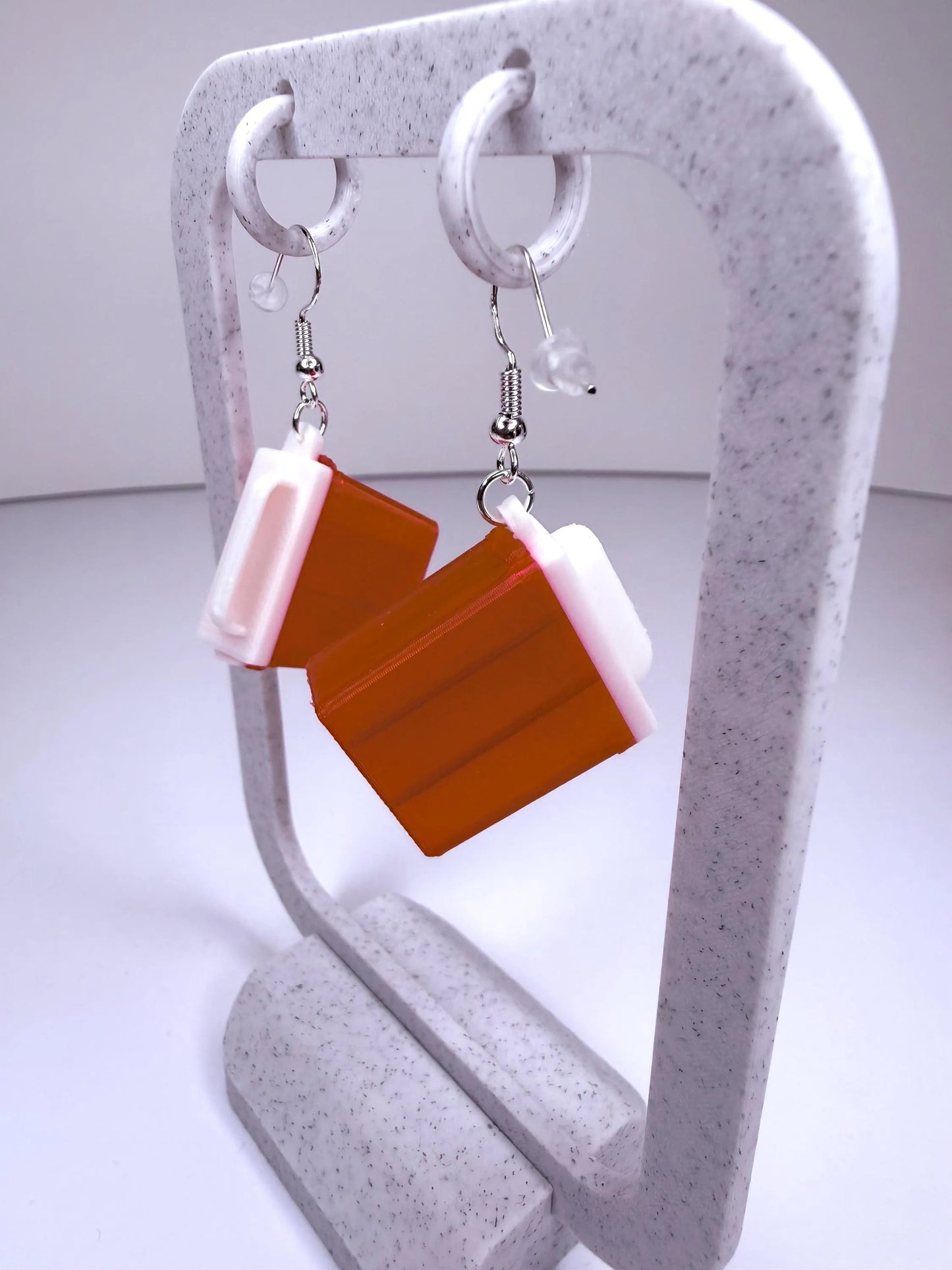 Sharps Container Earrings | Funny Nurse, Phlebotomist Medical Humor Jewelry
