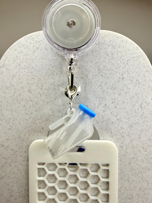 Medical Urinal Charm | Nurse Chaos Badge Reel Accessory | Unhinged Healthcare Humor