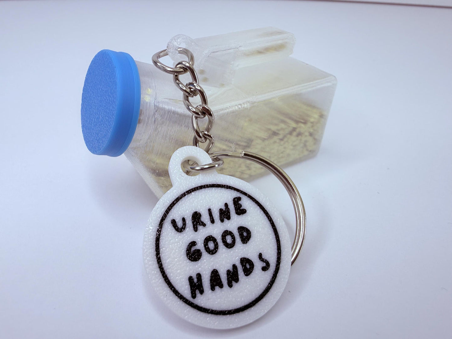 Urine Good Hands Keychain – Mini Urinal Charm for Healthcare Workers