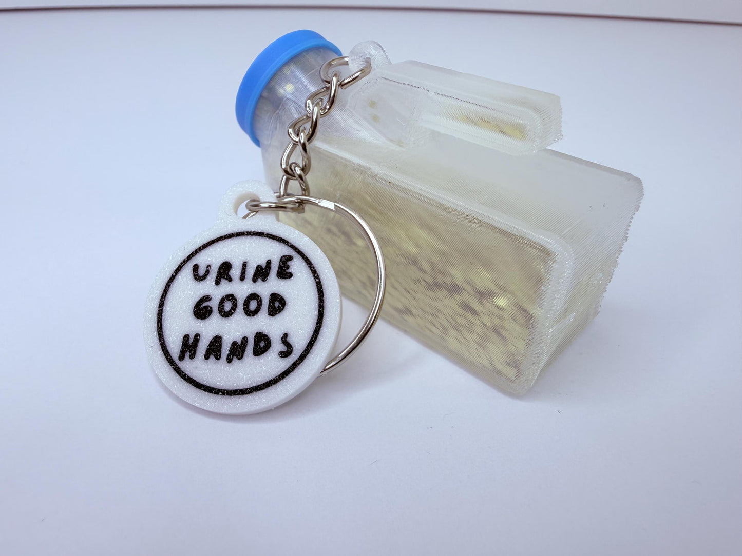 Urine Good Hands Keychain – Mini Urinal Charm for Healthcare Workers