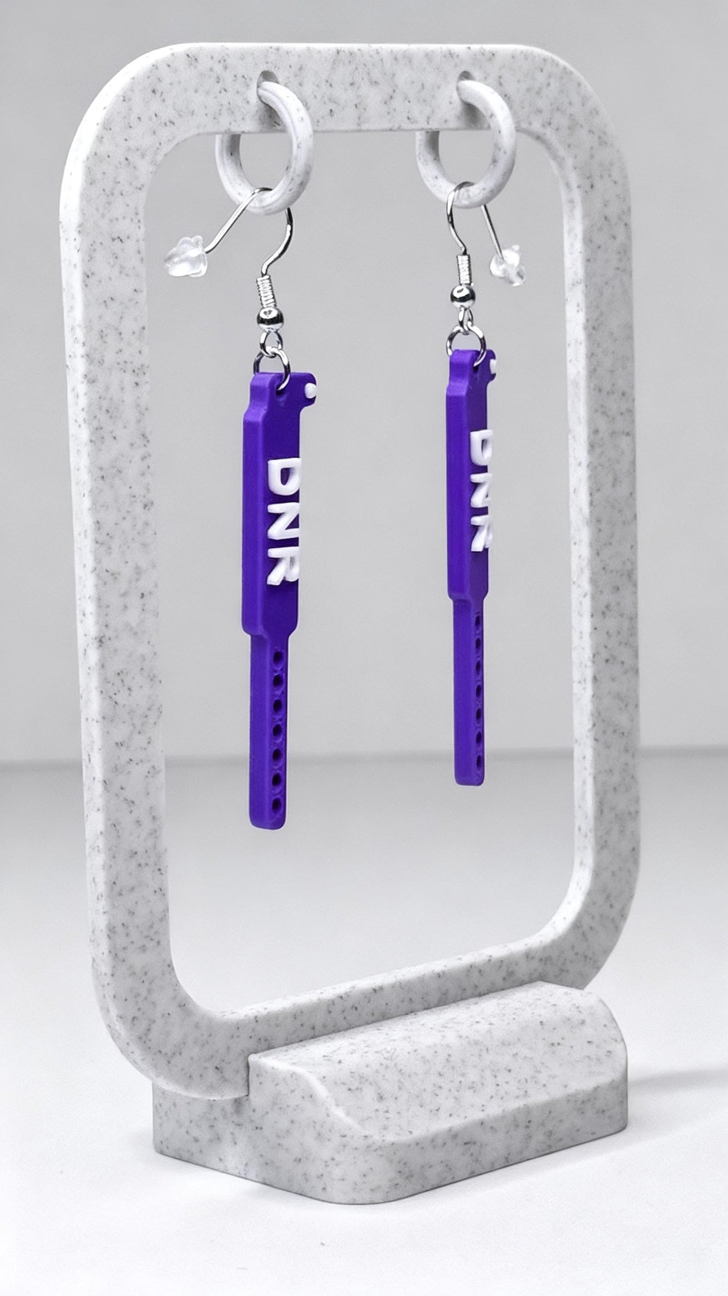 DNR Wristband Earrings | Nurse Chaos Jewelry | Dark Healthcare Humor Gift